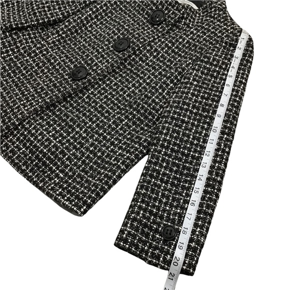 TAHARI - Tweed Blazer + Dress Pant Fully Lined, 8P, Black & White - Picture 8 of 16